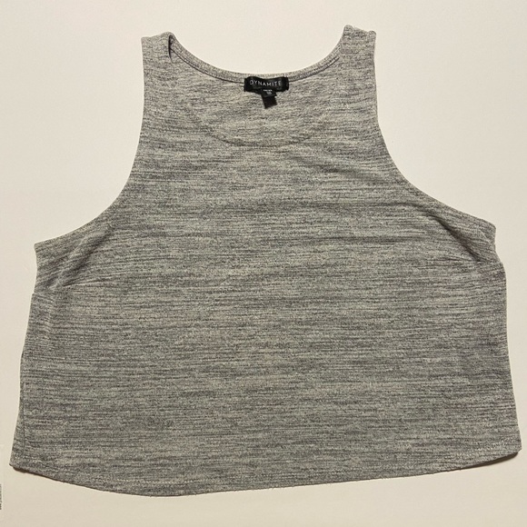 Dynamite Cropped Grey Tank Top size XS - Picture 2 of 3